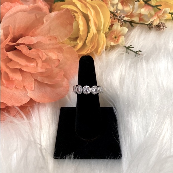 Anniversary Band Ring Channel Halo and Diamond Setting NEW! - Picture 3 of 6